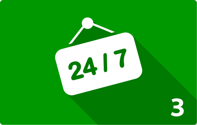 24/7 klantenservice