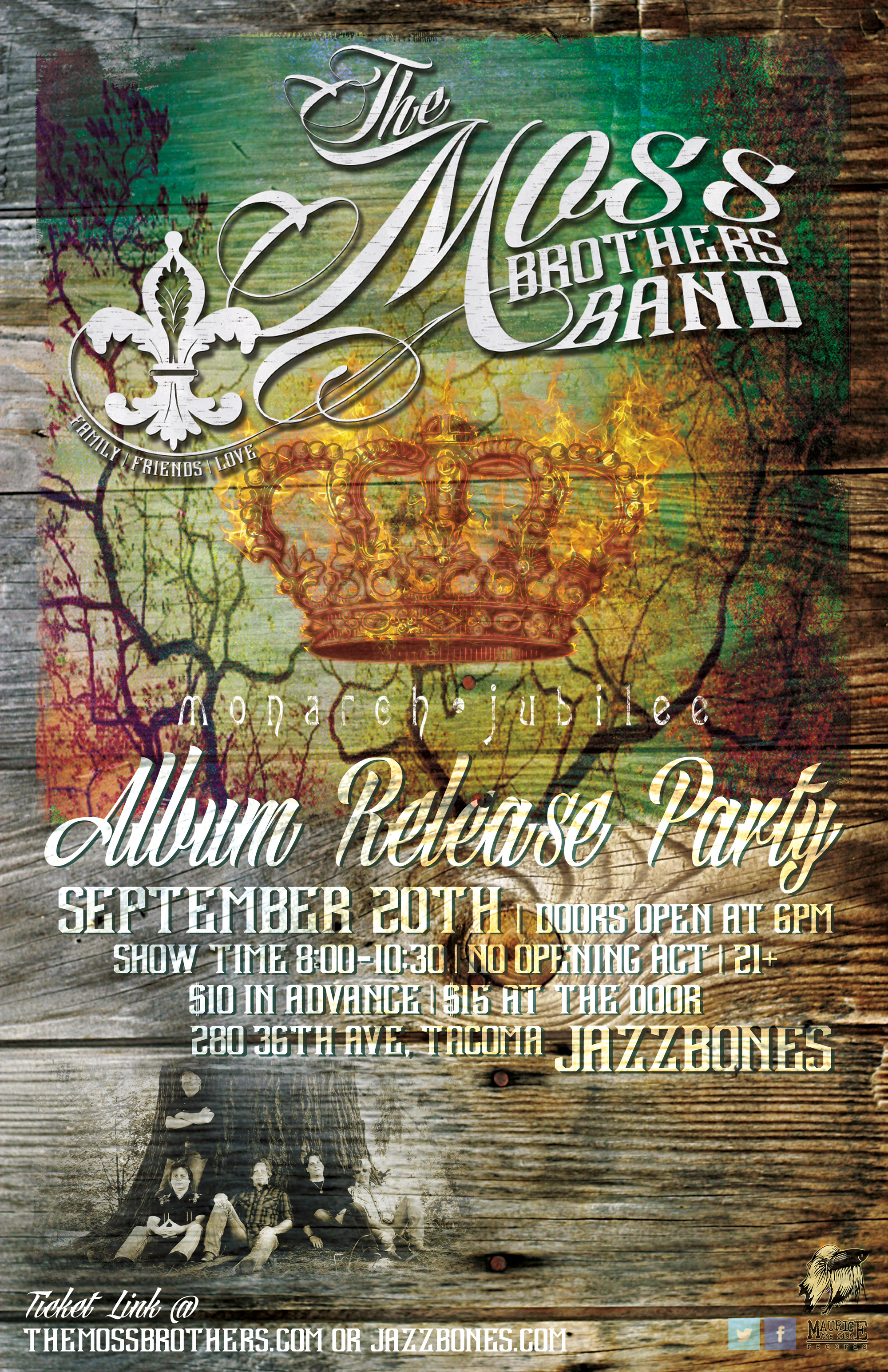Album Release Party Sept. 20th 2014 starts at 8pm | Jazzbones Tacoma